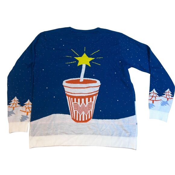 Mens Whataburger Christmas Sweater Ugly Christmas Sweater Mens 3XL Holiday Texas - Picture 2 of 9